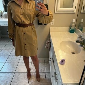 Banana Republic Factory Mini Twill Shirtdress